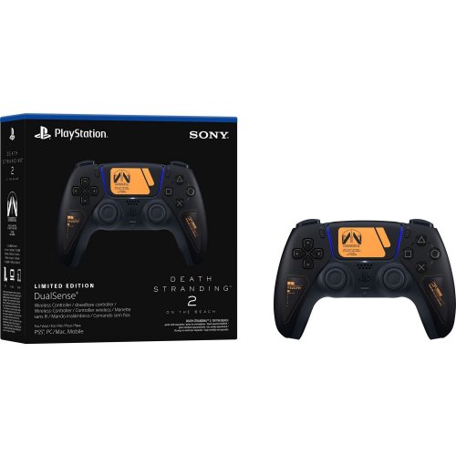 Купити Ігровий маніпулятор Sony DualSense for PS5 Death Stranding 2 Limited Edition (1000048603) Black - ціна в Києві, Львові, Вінниці, Хмельницькому, Франківську, Україні | інтернет-магазин TELEMART.UA фото