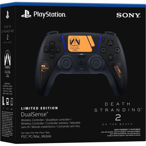 Купити Ігровий маніпулятор Sony DualSense for PS5 Death Stranding 2 Limited Edition (1000048603) Black - ціна в Києві, Львові, Вінниці, Хмельницькому, Франківську, Україні | інтернет-магазин TELEMART.UA фото