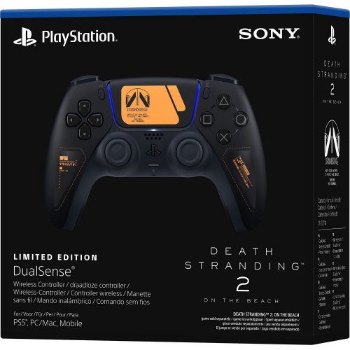 Купити Ігровий маніпулятор Sony DualSense for PS5 Death Stranding 2 Limited Edition (1000048603) Black - ціна в Києві, Львові, Вінниці, Хмельницькому, Франківську, Україні | інтернет-магазин TELEMART.UA фото