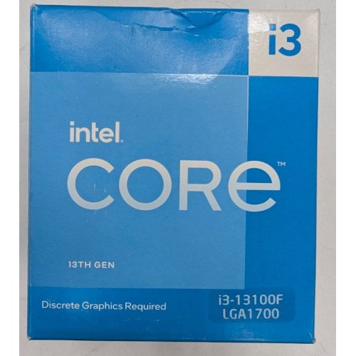 Купить Процессор Intel Core i3-13100F 3.4(4.5)GHz 12MB s1700 Box (BX8071513100F) (Восстановлено продавцом, 787855) с проверкой совместимости: обзор, характеристики, цена в Киеве, Днепре, Одессе, Харькове, Украине | интернет-магазин TELEMART.UA фото