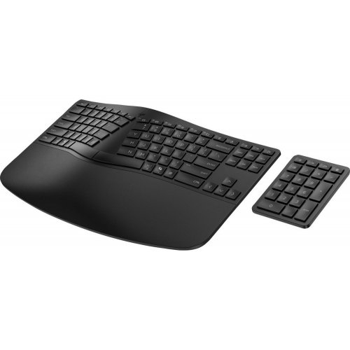 Купити Клавіатура HP 960 Ergonomic Wireless (7E755AA) Black - ціна в Києві, Львові, Вінниці, Хмельницькому, Франківську, Україні | інтернет-магазин TELEMART.UA фото