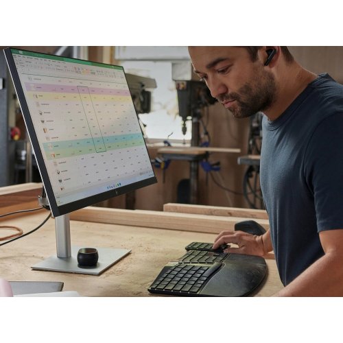 Купити Клавіатура HP 960 Ergonomic Wireless (7E755AA) Black - ціна в Києві, Львові, Вінниці, Хмельницькому, Франківську, Україні | інтернет-магазин TELEMART.UA фото