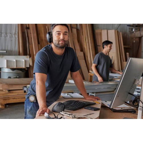 Купити Клавіатура HP 960 Ergonomic Wireless (7E755AA) Black - ціна в Києві, Львові, Вінниці, Хмельницькому, Франківську, Україні | інтернет-магазин TELEMART.UA фото