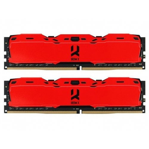 Озп GoodRAM DDR4 16GB (2x8GB) 3200Mhz IRDM X Red (IR-XR3200D464L16SA/16GDC) (Відновлено продавцем, 788029) купити з перевіркою сумісності: огляд, характеристики, ціна у Києві, Львові, Вінниці, Хмельницькому, Івано-Франківську, Україні | інтернет-магазин TELEMART.UA фото