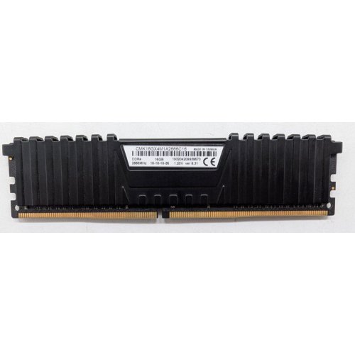 Купить Озу Corsair DDR4 16GB 2666Mhz Vengeance LPX Black (CMK16GX4M1A2666C16) (Восстановлено продавцом, 788031) с проверкой совместимости: обзор, характеристики, цена в Киеве, Днепре, Одессе, Харькове, Украине | интернет-магазин TELEMART.UA фото