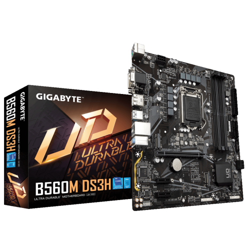 Купить Материнская плата Gigabyte B560M DS3H (s1200, Intel B560) (Восстановлено продавцом, 788034) с проверкой совместимости: обзор, характеристики, цена в Киеве, Днепре, Одессе, Харькове, Украине | интернет-магазин TELEMART.UA фото