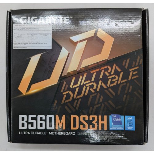 Купить Материнская плата Gigabyte B560M DS3H (s1200, Intel B560) (Восстановлено продавцом, 788034) с проверкой совместимости: обзор, характеристики, цена в Киеве, Днепре, Одессе, Харькове, Украине | интернет-магазин TELEMART.UA фото
