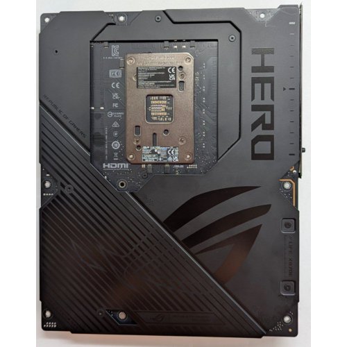 Материнська плата Asus ROG CROSSHAIR X870E HERO (sAM5, AMD X870E) (Відновлено продавцем, 788248) купити з перевіркою сумісності: огляд, характеристики, ціна у Києві, Львові, Вінниці, Хмельницькому, Івано-Франківську, Україні | інтернет-магазин TELEMART.UA фото