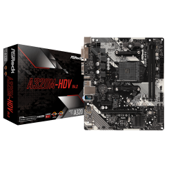 Материнская плата AsRock A320M-HDV R4.0 (sAM4, AMD A320) (Восстановлено продавцом, 788274)