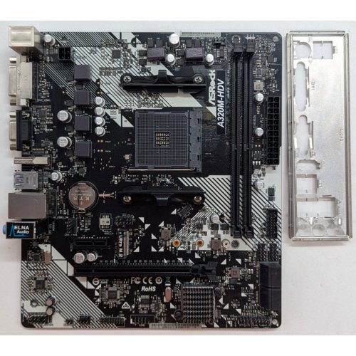 Материнська плата AsRock A320M-HDV R4.0 (sAM4, AMD A320) (Відновлено продавцем, 788274) купити з перевіркою сумісності: огляд, характеристики, ціна у Києві, Львові, Вінниці, Хмельницькому, Івано-Франківську, Україні | інтернет-магазин TELEMART.UA фото