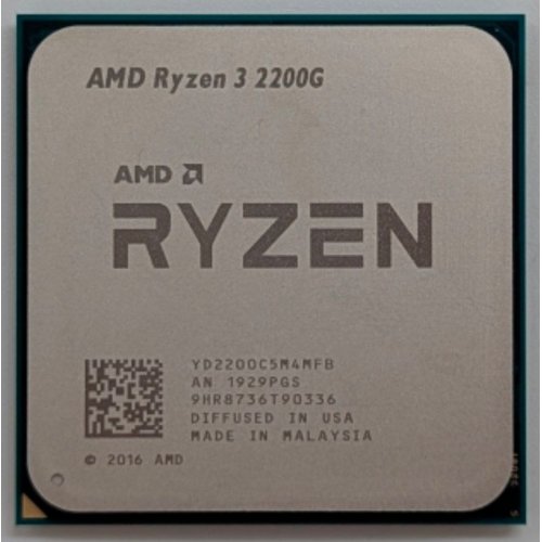 Купить Процессор AMD Ryzen 3 2200G 3.5(3.7)GHz sAM4 Tray (YD220BC5M4MFB) (Восстановлено продавцом, 788276) с проверкой совместимости: обзор, характеристики, цена в Киеве, Днепре, Одессе, Харькове, Украине | интернет-магазин TELEMART.UA фото