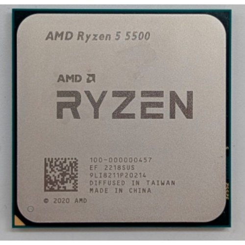 Купить Процессор AMD Ryzen 5 5500 3.6(4.2)GHz 16MB sAM4 Box (100-100000457BOX) (Восстановлено продавцом, 788299) с проверкой совместимости: обзор, характеристики, цена в Киеве, Днепре, Одессе, Харькове, Украине | интернет-магазин TELEMART.UA фото