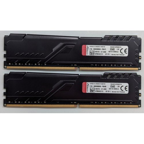 Купить Озу Kingston DDR4 16GB (2x8GB) 3200Mhz FURY Beast Black (KF432C16BBK2/16) (Восстановлено продавцом, 788305) с проверкой совместимости: обзор, характеристики, цена в Киеве, Днепре, Одессе, Харькове, Украине | интернет-магазин TELEMART.UA фото