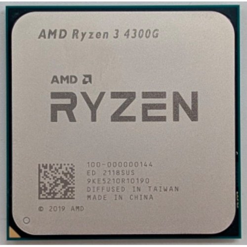 Процесор AMD Ryzen 3 4300G 3.8(4.0)GHz sAM4 Tray (100-000000144) (Відновлено продавцем, 788336) купити з перевіркою сумісності: огляд, характеристики, ціна у Києві, Львові, Вінниці, Хмельницькому, Івано-Франківську, Україні | інтернет-магазин TELEMART.UA фото