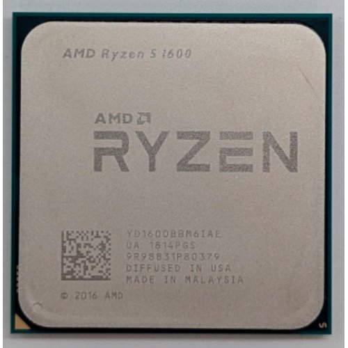 Процесор AMD Ryzen 5 1600 3.2(3.6)GHz sAM4 Tray (YD1600BBM6IAE) (Відновлено продавцем, 788364) купити з перевіркою сумісності: огляд, характеристики, ціна у Києві, Львові, Вінниці, Хмельницькому, Івано-Франківську, Україні | інтернет-магазин TELEMART.UA фото