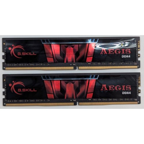 Купить Озу G.Skill DDR4 16GB (2x8GB) 3000Mhz Aegis (F4-3000C16D-16GISB) (Восстановлено продавцом, 788366) с проверкой совместимости: обзор, характеристики, цена в Киеве, Днепре, Одессе, Харькове, Украине | интернет-магазин TELEMART.UA фото