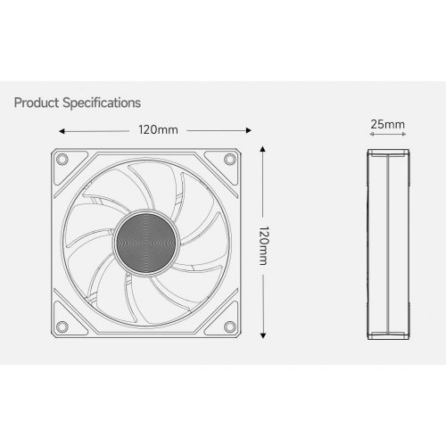 Кулер для корпуса PCCooler FG120 ARGB Black купити з перевіркою сумісності: огляд, характеристики, ціна у Києві, Львові, Вінниці, Хмельницькому, Івано-Франківську, Україні | інтернет-магазин TELEMART.UA фото