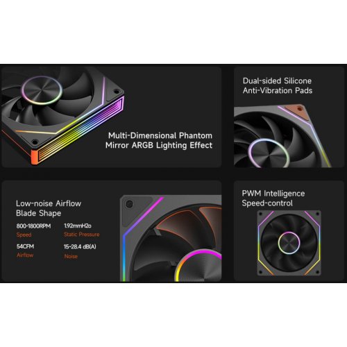 Кулер для корпуса PCCooler FG120 ARGB Black купити з перевіркою сумісності: огляд, характеристики, ціна у Києві, Львові, Вінниці, Хмельницькому, Івано-Франківську, Україні | інтернет-магазин TELEMART.UA фото