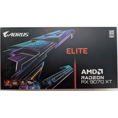 Купить Видеокарта Gigabyte Radeon RX 9070 XT AORUS ELITE 16384MB (GV-R9070XTAORUS E-16GD) (Восстановлено продавцом, 788537) с проверкой совместимости: обзор, характеристики, цена в Киеве, Днепре, Одессе, Харькове, Украине | интернет-магазин TELEMART.UA фото