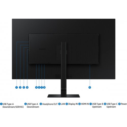 Купить Монитор Samsung 37" ViewFinity S8 S80UD (LS37D802UAIXCI) Black - цена в Харькове, Киеве, Днепре, Одессе
в интернет-магазине Telemart фото