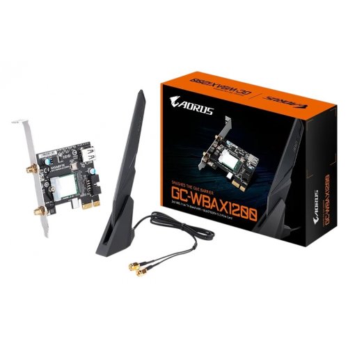 Мережева карта Gigabyte GC-WBAX1200 купити в Україні: Київ, Львів, Хмельницький, Тернопіль | Низька ціна, відгуки, характеристики від TELEMART фото