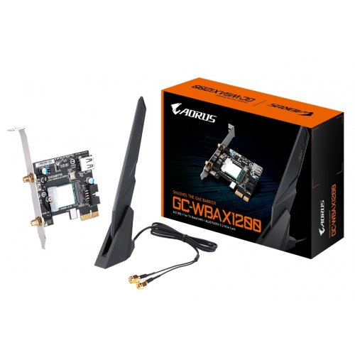 Купити Мережева карта Gigabyte GC-WBAX1200 - ціна в Києві, Львові, Вінниці, Хмельницькому, Франківську, Україні | інтернет-магазин TELEMART.UA фото