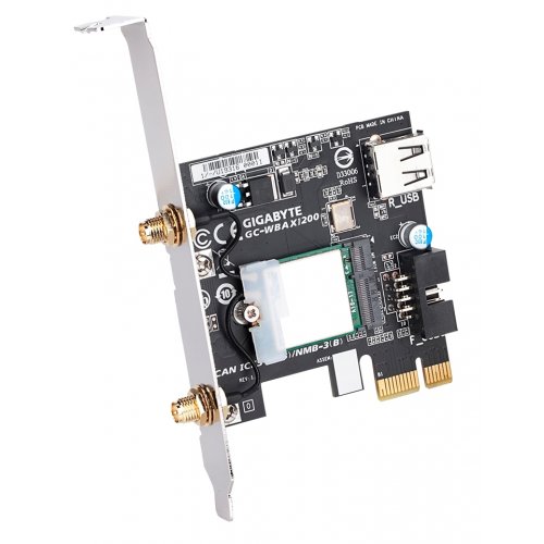 Купити Мережева карта Gigabyte GC-WBAX1200 - ціна в Києві, Львові, Вінниці, Хмельницькому, Франківську, Україні | інтернет-магазин TELEMART.UA фото