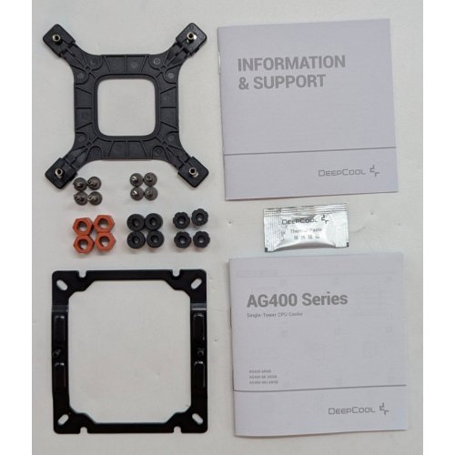Кулер Deepcool AG400 ARGB (R-AG400-BKANMC-G-2) Black (Відновлено продавцем, 788589) купити з перевіркою сумісності: огляд, характеристики, ціна у Києві, Львові, Вінниці, Хмельницькому, Івано-Франківську, Україні | інтернет-магазин TELEMART.UA фото