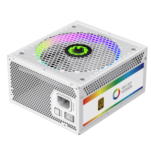 Купить Блок питания GAMEMAX RGB750 PRO 750W (RGB750 PRO WH ATX3.0/3.1 PCIE5.0/5.1) White (Восстановлено продавцом, 788598) с проверкой совместимости: обзор, характеристики, цена в Киеве, Днепре, Одессе, Харькове, Украине | интернет-магазин TELEMART.UA фото