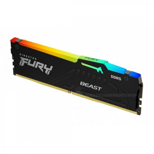 Купить Уценка озу Kingston DDR5 32GB (2x16GB) 6000Mhz FURY Beast RGB (KF560C36BBEAK2-32) (Вскрытая упаковка, 788609) с проверкой совместимости: обзор, характеристики, цена в Киеве, Днепре, Одессе, Харькове, Украине | интернет-магазин TELEMART.UA фото