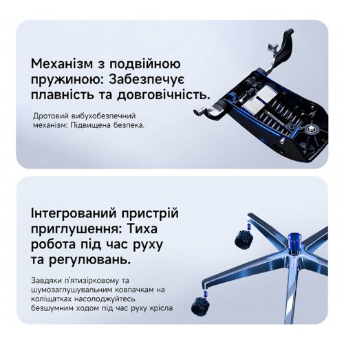 Ергономічне крісло GT Chair Dvary X Pro Grey купити в Україні: Київ, Львів, Хмельницький, Тернопіль, Івано-Франківськ | Низька ціна, відгуки, характеристики від TELEMART фото