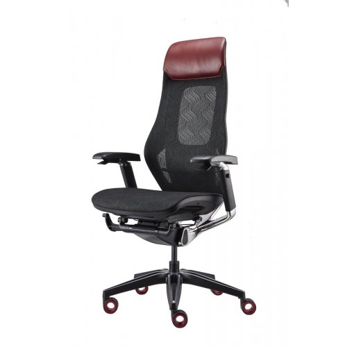 Купить Эргономичное кресло GT Chair ROC CHAIR R9-X Black/Red - цена в Харькове, Киеве, Днепре, Одессе
в интернет-магазине Telemart фото