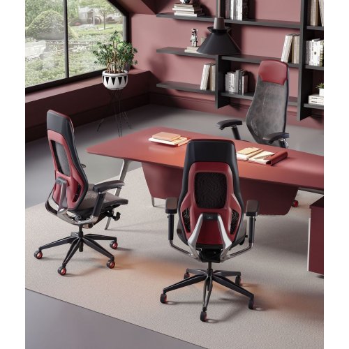 Купить Эргономичное кресло GT Chair ROC CHAIR R9-X Black/Red - цена в Харькове, Киеве, Днепре, Одессе
в интернет-магазине Telemart фото