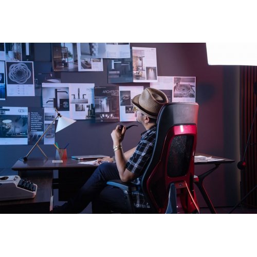 Купить Эргономичное кресло GT Chair ROC CHAIR R9-X Black/Red - цена в Харькове, Киеве, Днепре, Одессе
в интернет-магазине Telemart фото