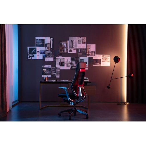 Купить Эргономичное кресло GT Chair ROC CHAIR R9-X Black/Red - цена в Харькове, Киеве, Днепре, Одессе
в интернет-магазине Telemart фото