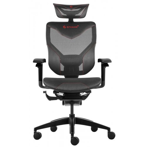 Ергономічне крісло GT Chair Vida X PU Design Black купити в Україні: Київ, Львів, Хмельницький, Тернопіль, Івано-Франківськ | Низька ціна, відгуки, характеристики від TELEMART фото