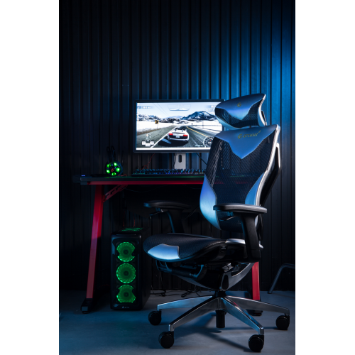 Купить Эргономичное кресло GT Chair Vida X PU Design Black - цена в Харькове, Киеве, Днепре, Одессе
в интернет-магазине Telemart фото