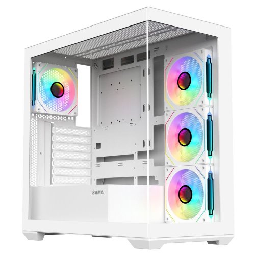Купить Уценка корпус SAMA SV-01 без БП White (Повреждена упаковка, 788673) с проверкой совместимости: обзор, характеристики, цена в Киеве, Днепре, Одессе, Харькове, Украине | интернет-магазин TELEMART.UA фото
