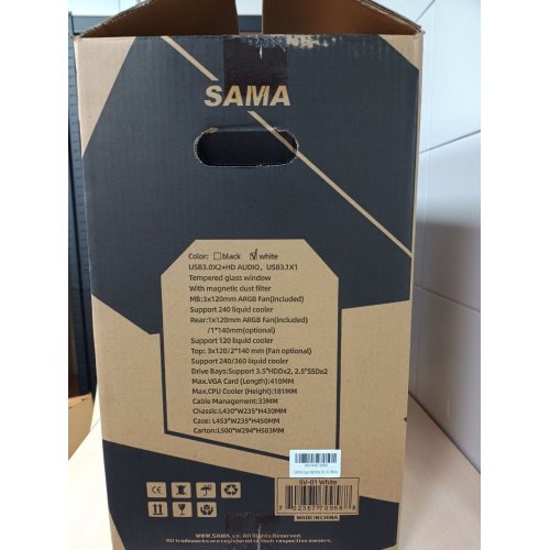 Купить Уценка корпус SAMA SV-01 без БП White (Повреждена упаковка, 788673) с проверкой совместимости: обзор, характеристики, цена в Киеве, Днепре, Одессе, Харькове, Украине | интернет-магазин TELEMART.UA фото