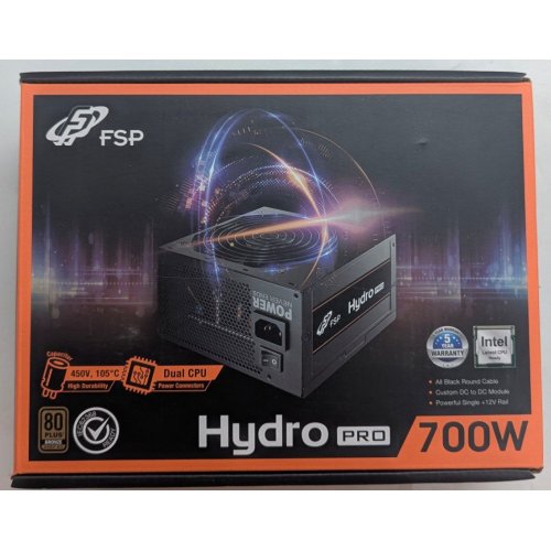 Блок живлення FSP Hydro Pro 700W (HP2-700) (Відновлено продавцем, 788681) купити з перевіркою сумісності: огляд, характеристики, ціна у Києві, Львові, Вінниці, Хмельницькому, Івано-Франківську, Україні | інтернет-магазин TELEMART.UA фото