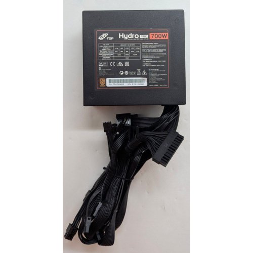 Блок живлення FSP Hydro Pro 700W (HP2-700) (Відновлено продавцем, 788681) купити з перевіркою сумісності: огляд, характеристики, ціна у Києві, Львові, Вінниці, Хмельницькому, Івано-Франківську, Україні | інтернет-магазин TELEMART.UA фото