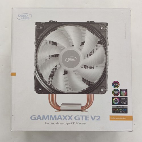 Кулер Deepcool GAMMAXX GTE V2 RGB (DP-MCH4-GMX-GTEV2) (Відновлено продавцем, 788684) купити з перевіркою сумісності: огляд, характеристики, ціна у Києві, Львові, Вінниці, Хмельницькому, Івано-Франківську, Україні | інтернет-магазин TELEMART.UA фото