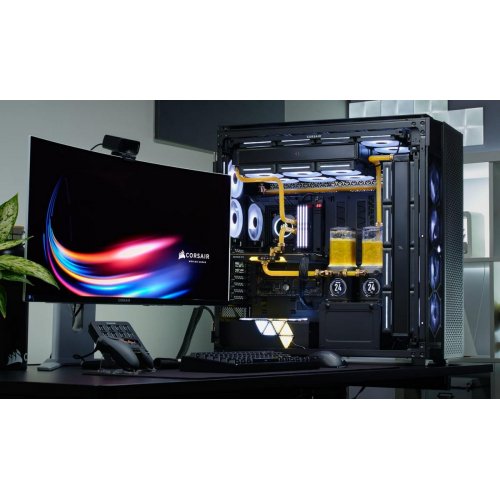 Корпус Corsair iCUE LINK 9000D RGB AIRFLOW Tempered Glass без БЖ (CC-9011273-WW) Black купити з перевіркою сумісності: огляд, характеристики, ціна у Києві, Львові, Вінниці, Хмельницькому, Івано-Франківську, Україні | інтернет-магазин TELEMART.UA фото