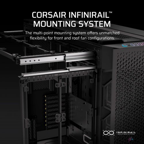Корпус Corsair iCUE LINK 9000D RGB AIRFLOW Tempered Glass без БЖ (CC-9011273-WW) Black купити з перевіркою сумісності: огляд, характеристики, ціна у Києві, Львові, Вінниці, Хмельницькому, Івано-Франківську, Україні | інтернет-магазин TELEMART.UA фото
