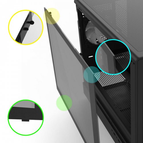Купить Корпус Zalman M5 Tempered Glass без БП Black с проверкой совместимости: обзор, характеристики, цена в Киеве, Днепре, Одессе, Харькове, Украине | интернет-магазин TELEMART.UA фото