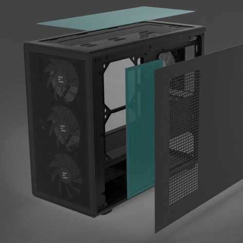 Купить Корпус Zalman M5 Tempered Glass без БП Black с проверкой совместимости: обзор, характеристики, цена в Киеве, Днепре, Одессе, Харькове, Украине | интернет-магазин TELEMART.UA фото