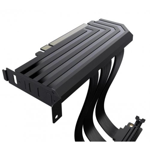 Купити Райзер Hyte PCIE40 4.0 Luxury Riser Cable 200mm (ACC-HYTE-PCIE40-B) Black - ціна в Києві, Львові, Вінниці, Хмельницькому, Франківську, Україні | інтернет-магазин TELEMART.UA фото
