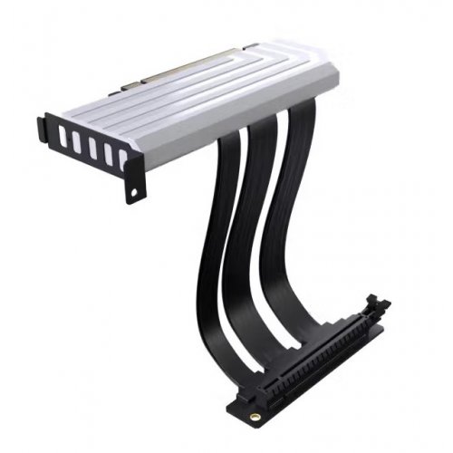 Купити Райзер Hyte PCIE40 4.0 Luxury Riser Cable 200mm (ACC-HYTE-PCIE40-W) White - ціна в Києві, Львові, Вінниці, Хмельницькому, Франківську, Україні | інтернет-магазин TELEMART.UA фото