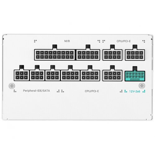 Блок живлення Deepcool PX1000G V2 1000W (R-PXA00G-FC0W-EU-V2) White купити з перевіркою сумісності: огляд, характеристики, ціна у Києві, Львові, Вінниці, Хмельницькому, Івано-Франківську, Україні | інтернет-магазин TELEMART.UA фото