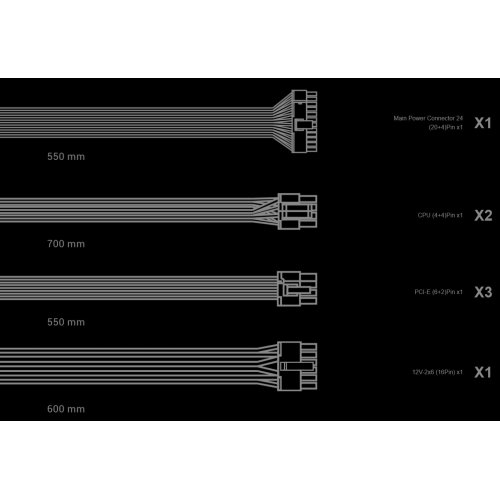 Блок живлення Deepcool GAMER STORM PN1000D V2 1000W (R-PNA00D-FC0B-JGEU-V2) купити з перевіркою сумісності: огляд, характеристики, ціна у Києві, Львові, Вінниці, Хмельницькому, Івано-Франківську, Україні | інтернет-магазин TELEMART.UA фото